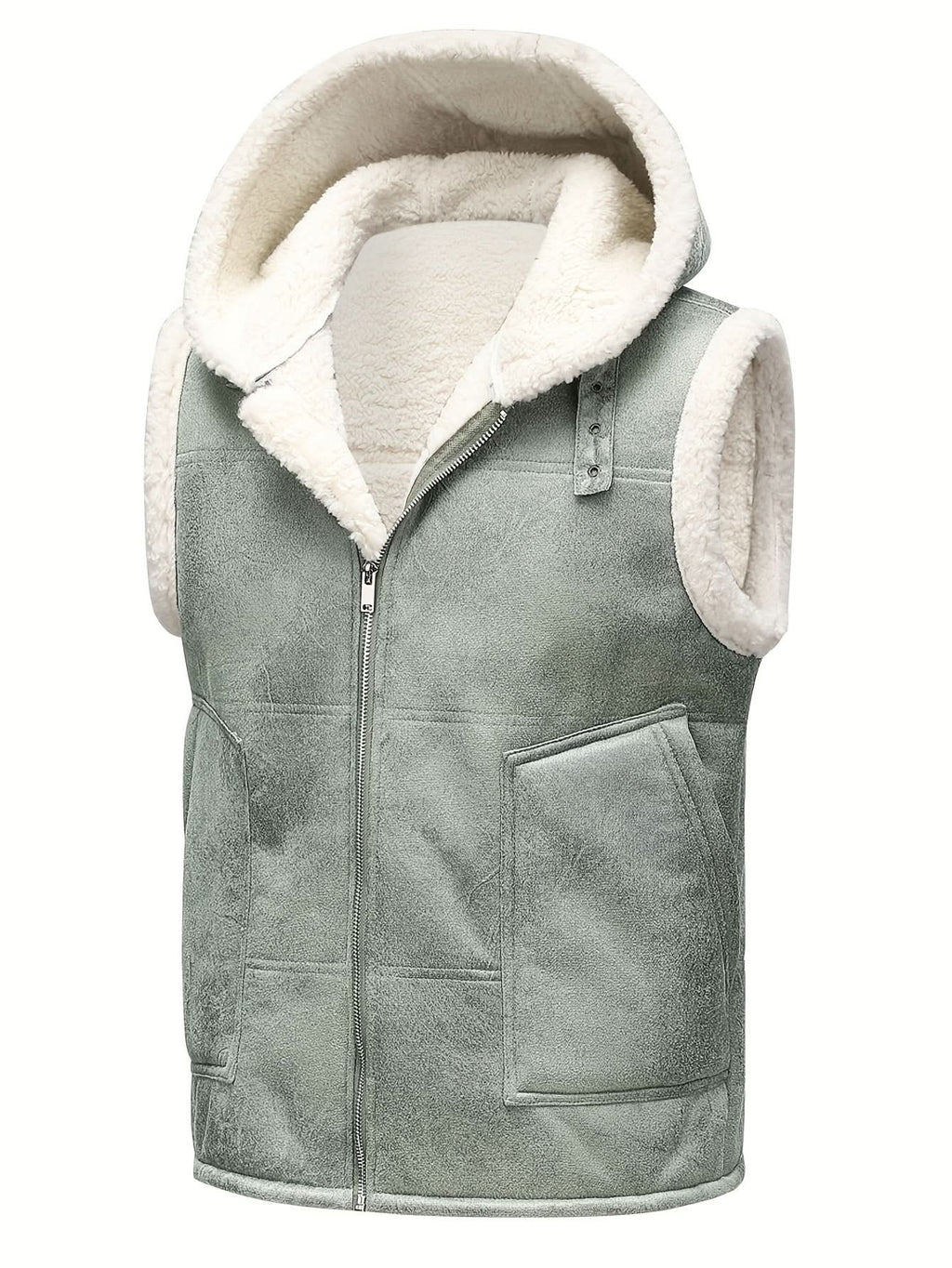 Caleb | Chaleco con capucha estructurado de invierno