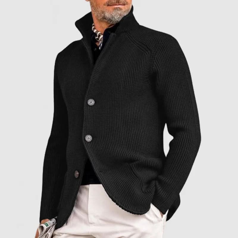 Leander | Cárdigan Elegante de Punto Acanalado