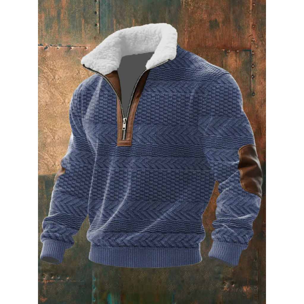 Holden | Pull zippé à col montant classique