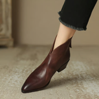 Elise | Bottines de luxe à talon bas