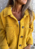 Ella | Chaqueta de forro polar abotonada