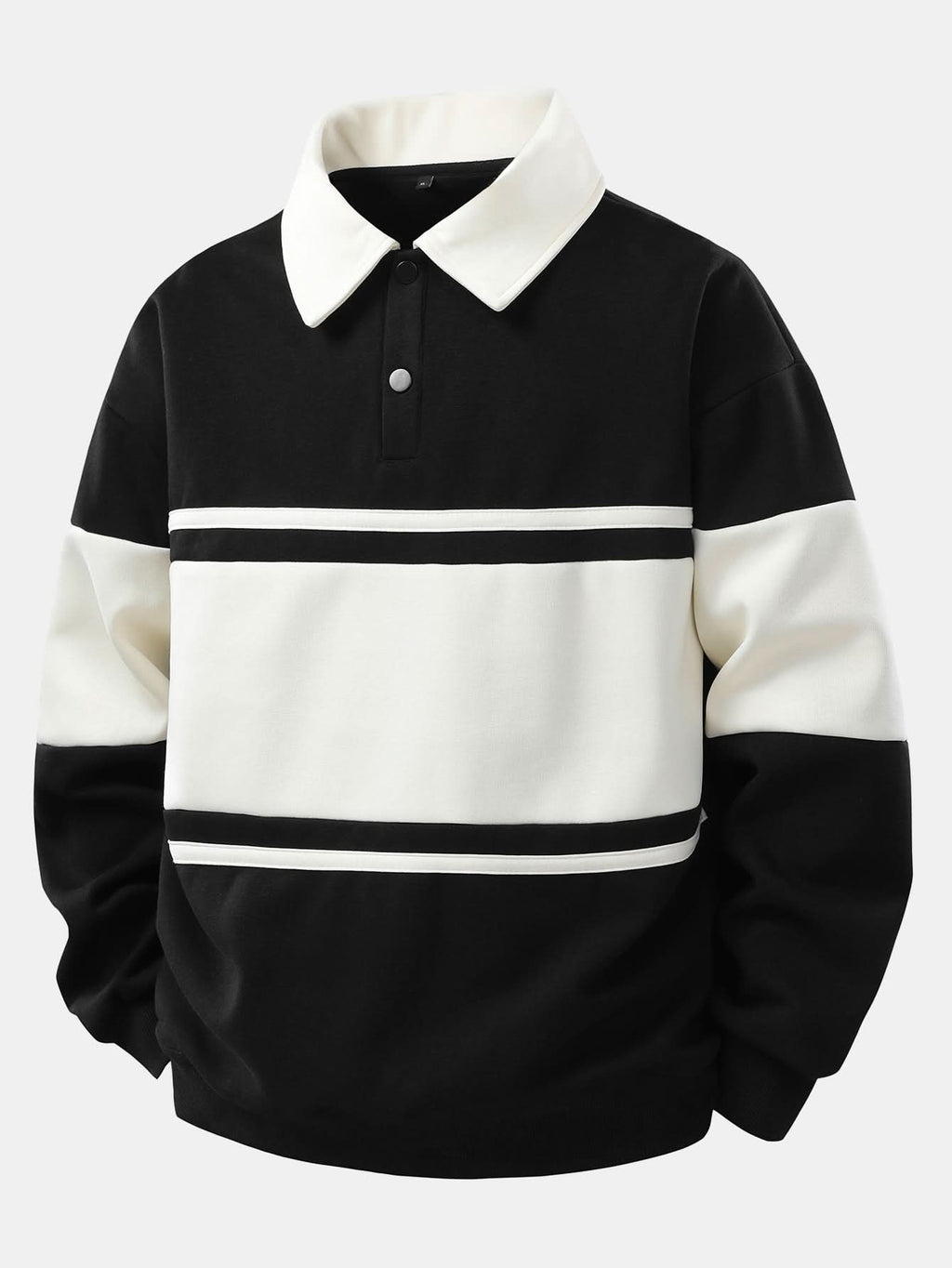 Miles | Polo molletonné rayé raffiné