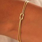 Elena | Pulsera con cadena de nudos elegante