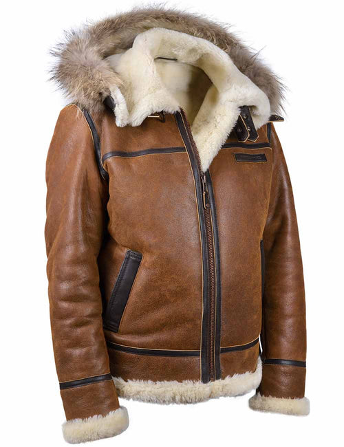 Arden | Chaqueta de invierno con capucha de piel sintética premium