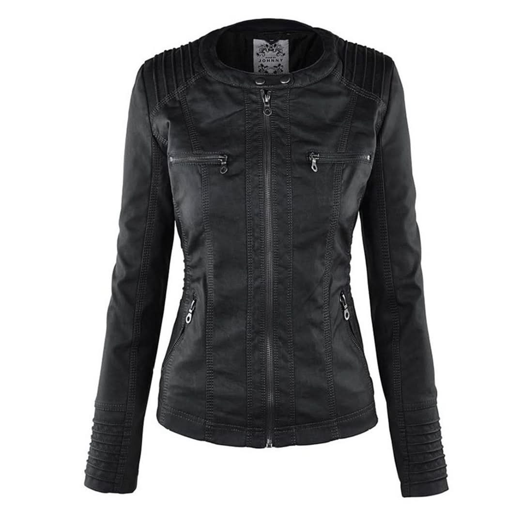 Elena | Chaqueta intemporal de efecto piel