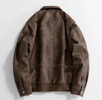Chaqueta de cuero clásica Hafford
