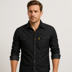 Richard | Camisa clásica de denim de manga larga