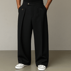Daniel | Relaxed Wide-Leg Tailored Trousers