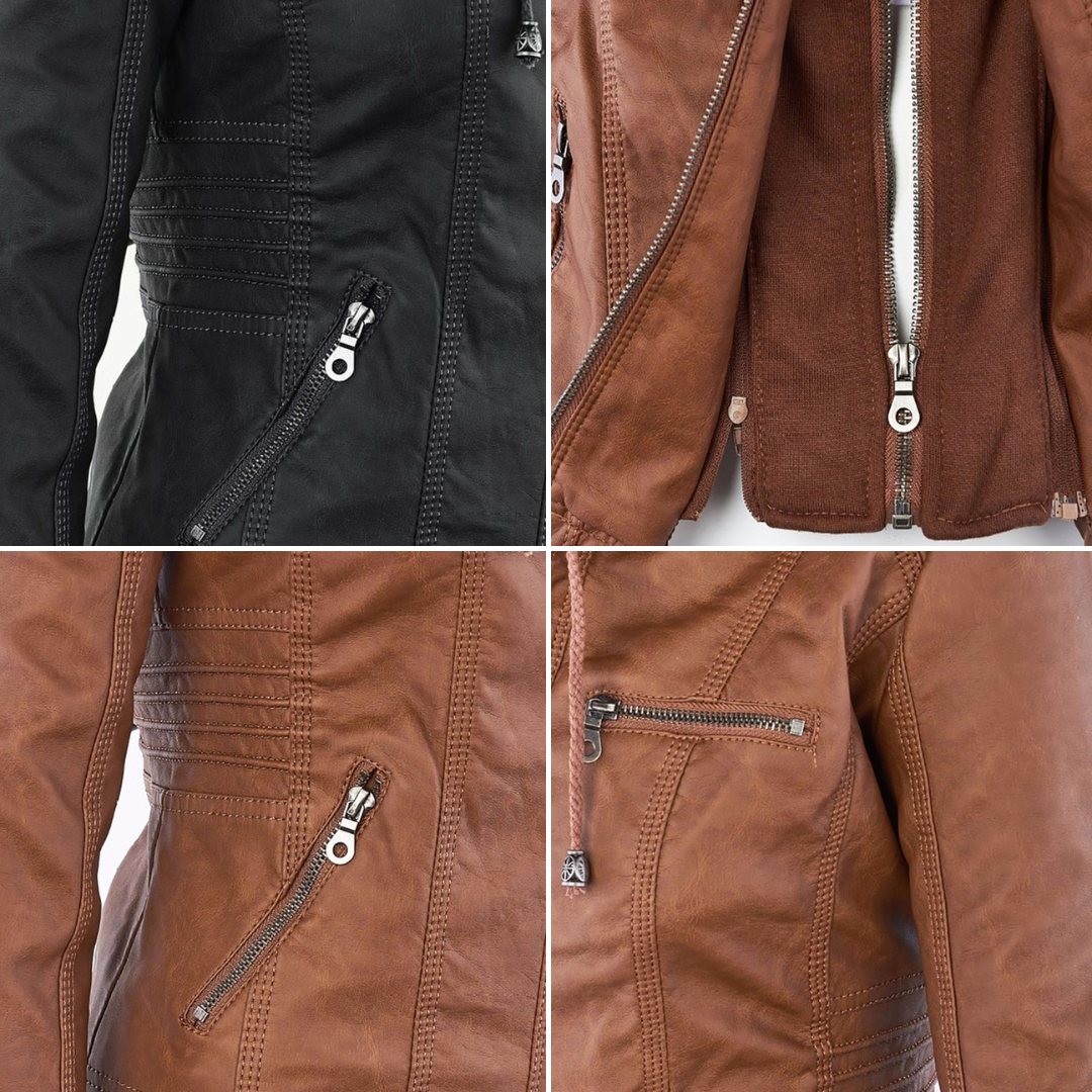 Elena | Chaqueta intemporal de efecto piel