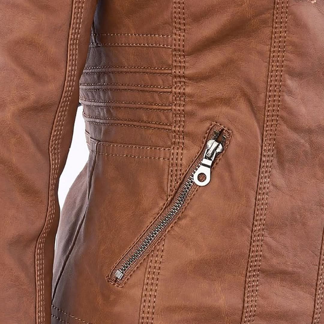 Elena | Chaqueta intemporal de efecto piel