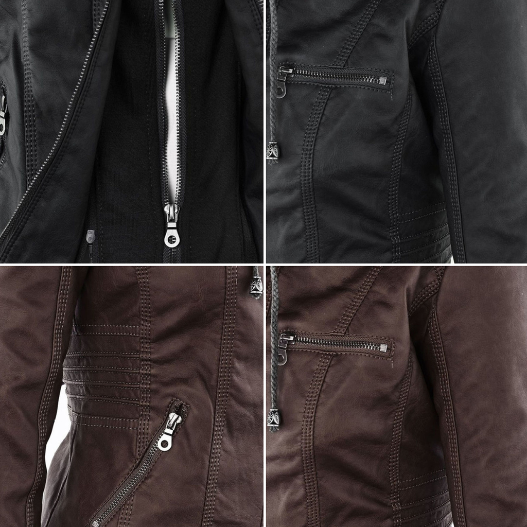 Elena | Chaqueta intemporal de efecto piel