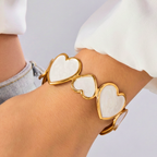 Elena Heart Cuff Bracelet