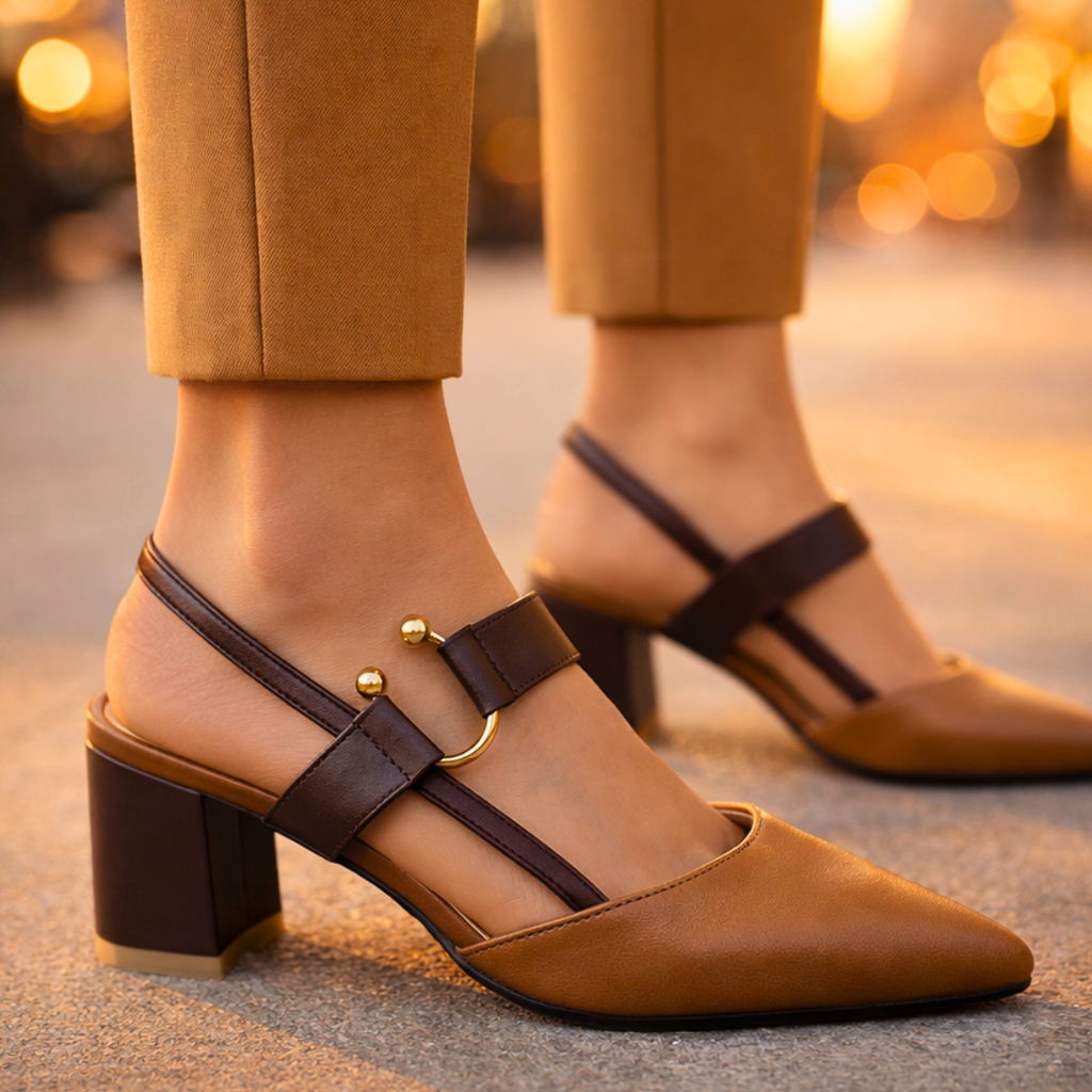 Zapatos de tacón Seraphina Signature con tira trasera