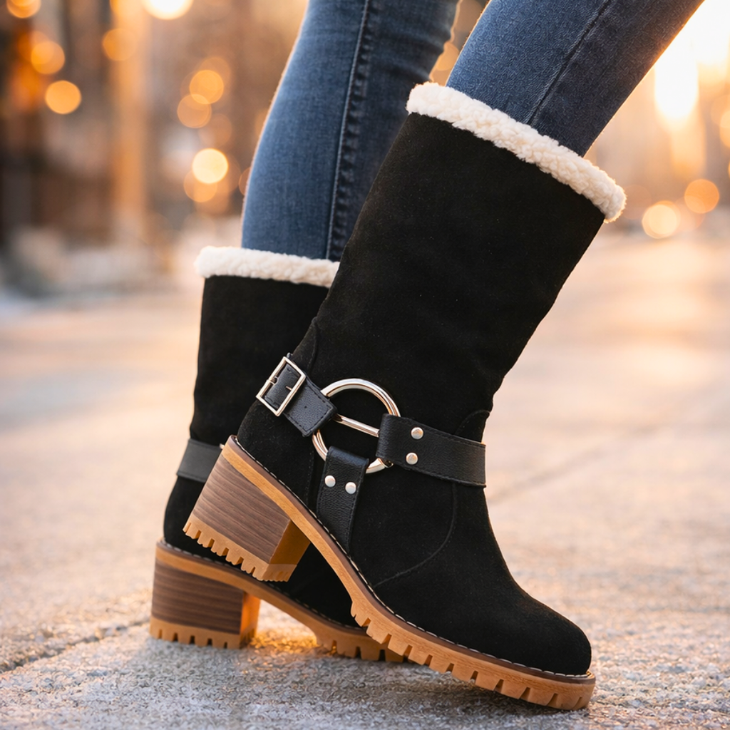 Bottes Harper Lane en suède et sherpa
