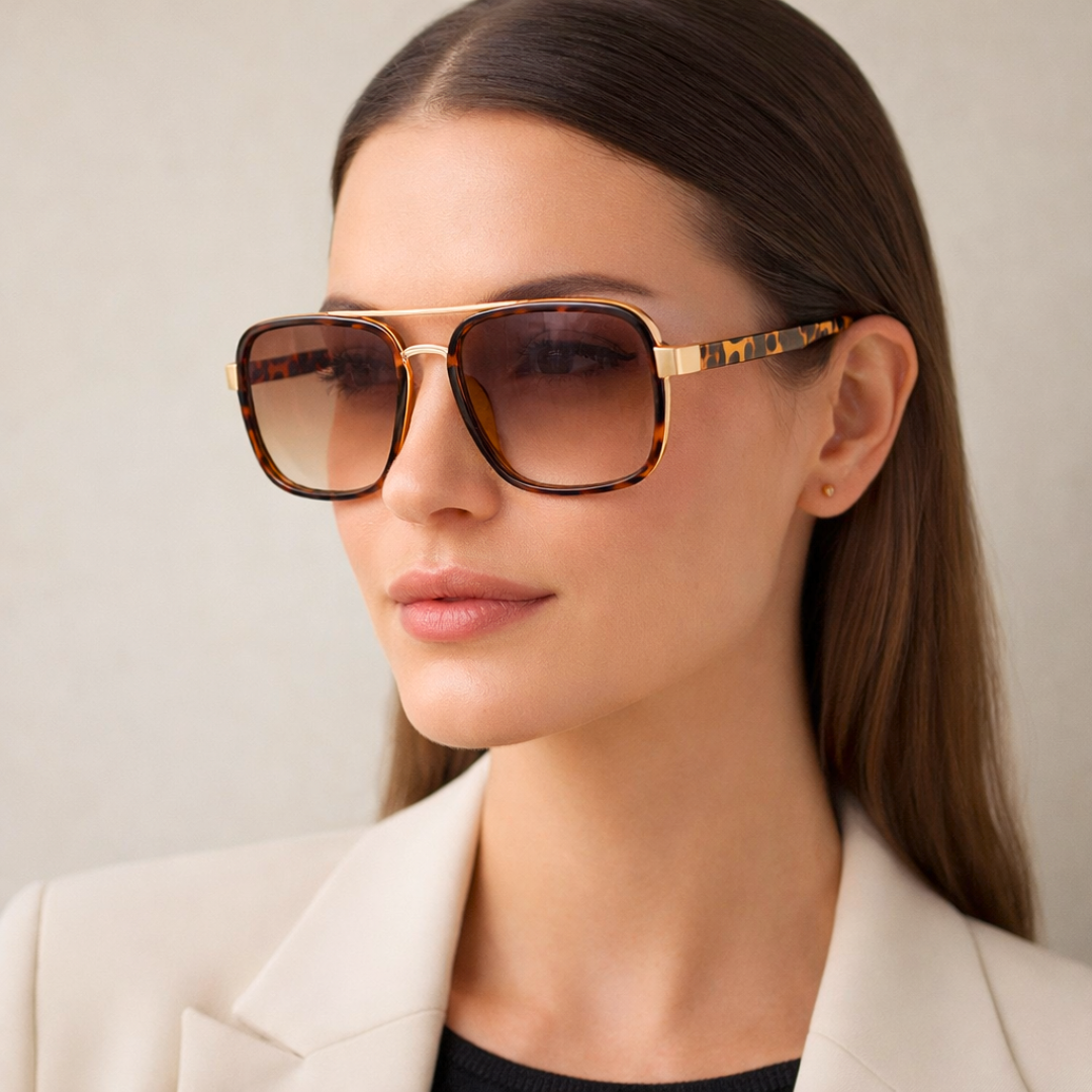 Primal Strike™ | Tiger Stripe Square Sunglasses | UV400