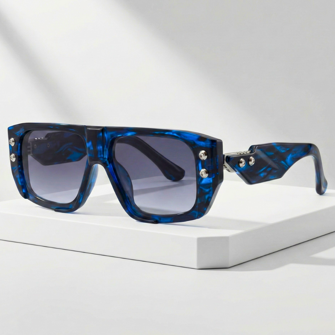 Cipher Rivet™ | Oversized Rivet Polycarbonate Sunglasses | UV400