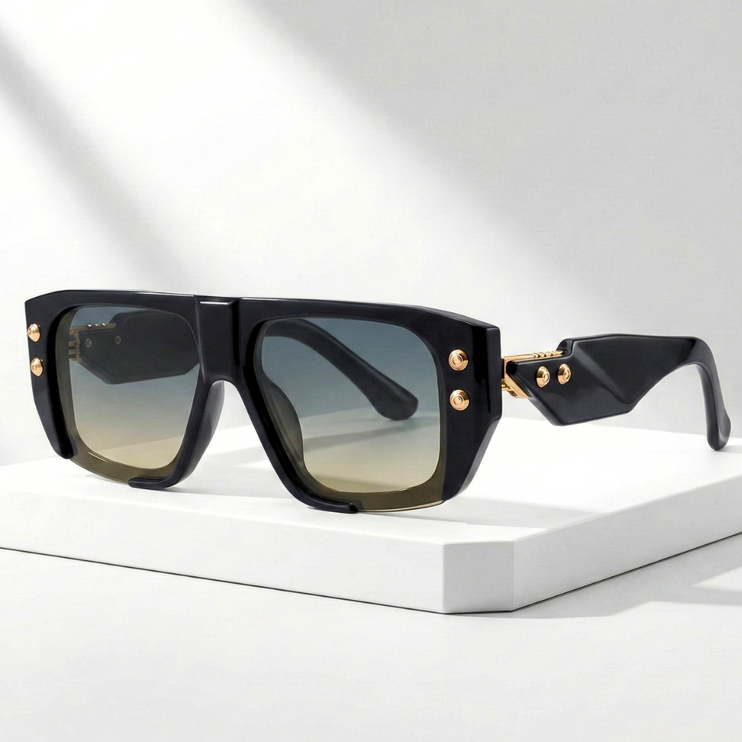 Cipher Rivet™ | Oversized Rivet Polycarbonate Sunglasses | UV400