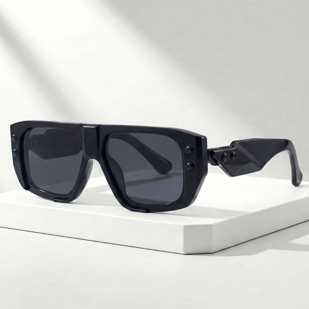 Cipher Rivet™ | Oversized Rivet Polycarbonate Sunglasses | UV400