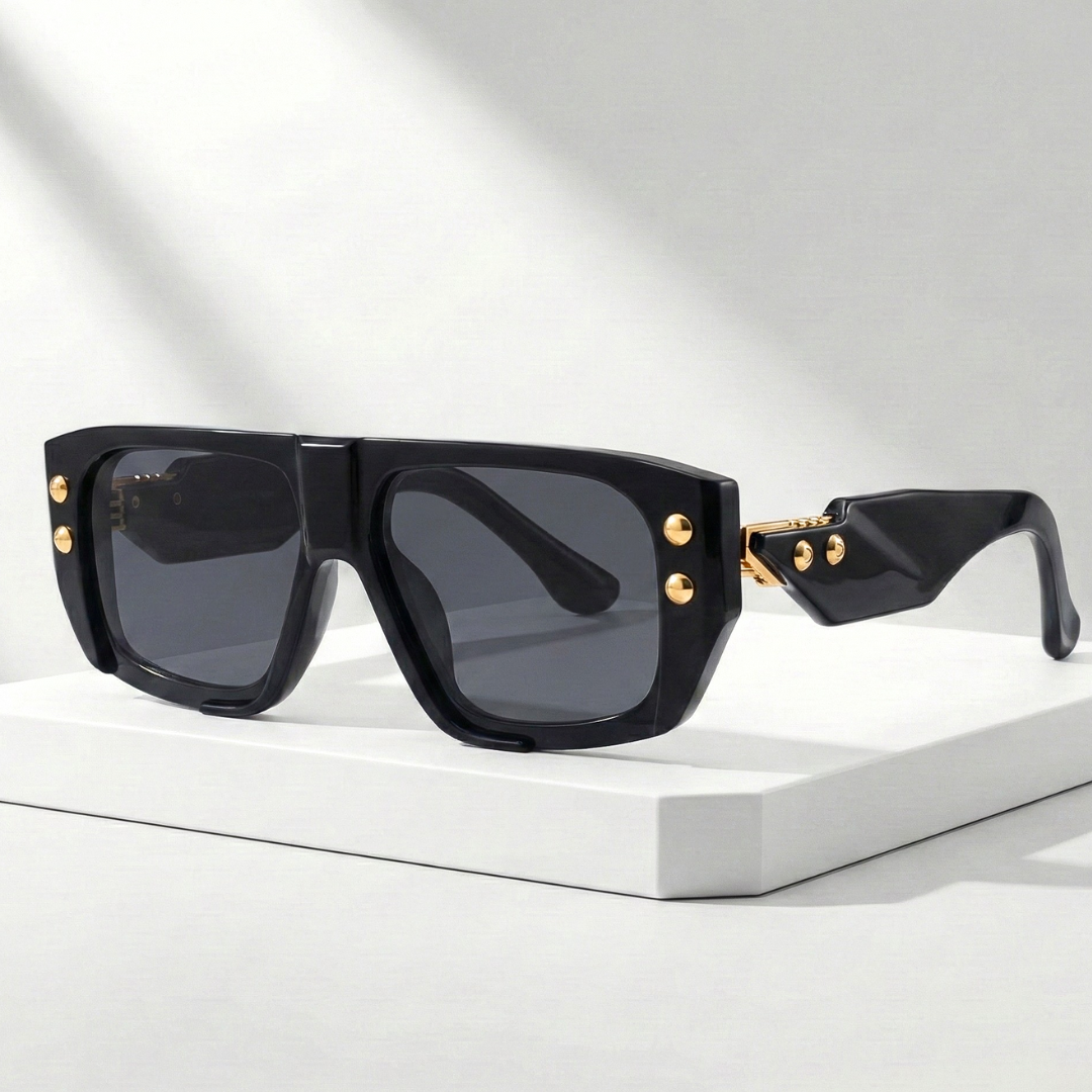 Cipher Rivet™ | Oversized Rivet Polycarbonate Sunglasses | UV400