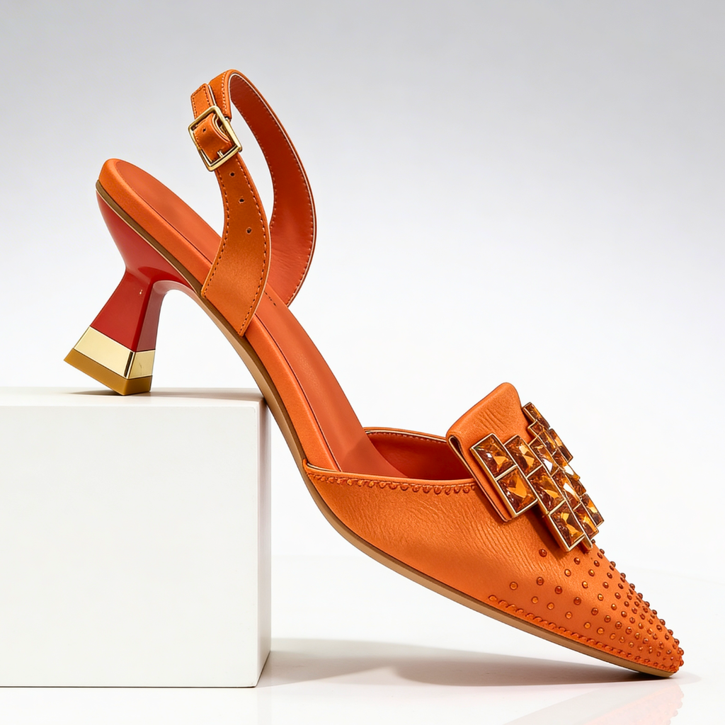 Chaussures à talons chaton Vivienne Gemstone
