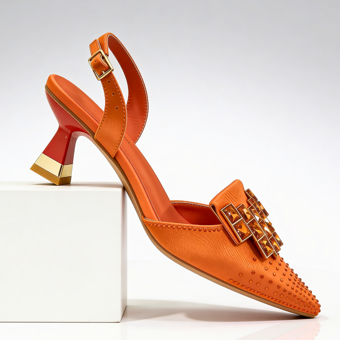 Chaussures à talons chaton Vivienne Gemstone