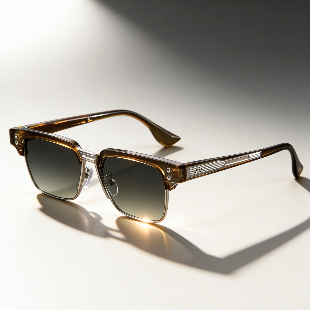 Drift Square™ | Square Browline Sunglasses | UV400 Retro Modern