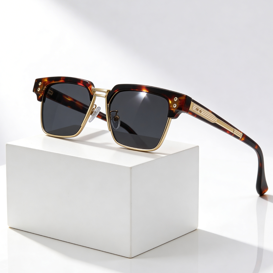 Drift Square™ | Square Browline Sunglasses | UV400 Retro Modern