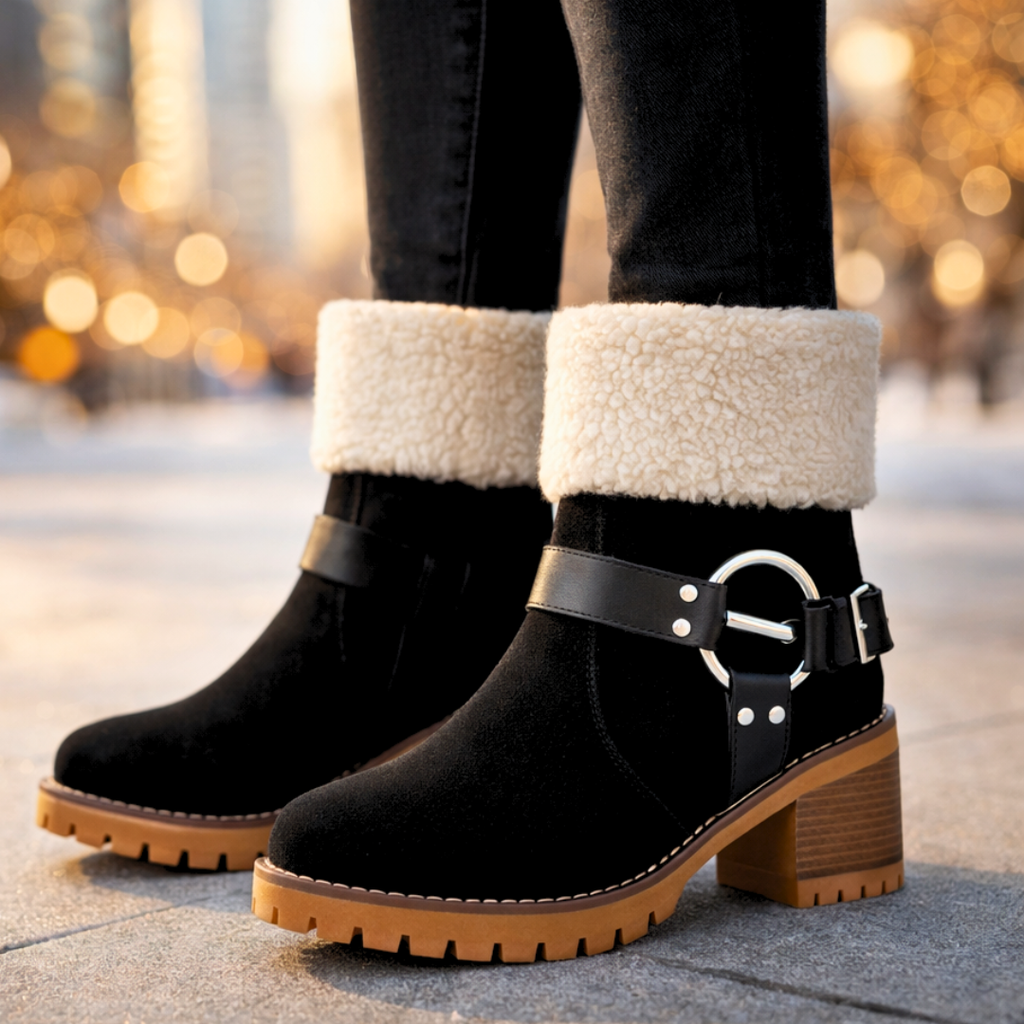 Bottes Harper Lane en suède et sherpa