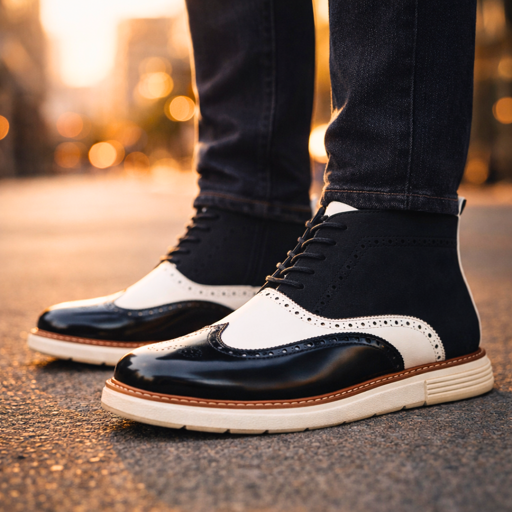 Bottes Richelieu en cuir Hampton Lane