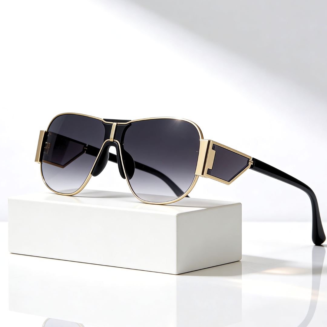 Amalfi Shield™ | Oversized Shield Aviator Sunglasses | UV400