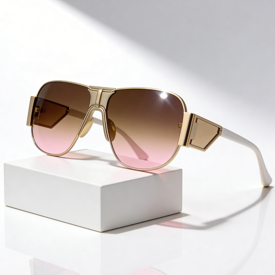 Amalfi Shield™ | Oversized Shield Aviator Sunglasses | UV400