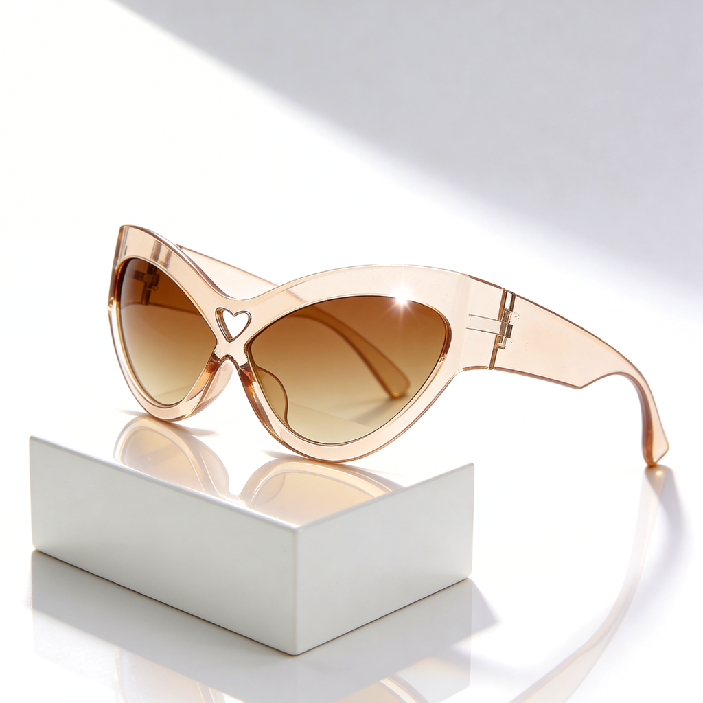 Wild Kiss™ | Heart Cut-Out Cat Eye Sunglasses | UV400