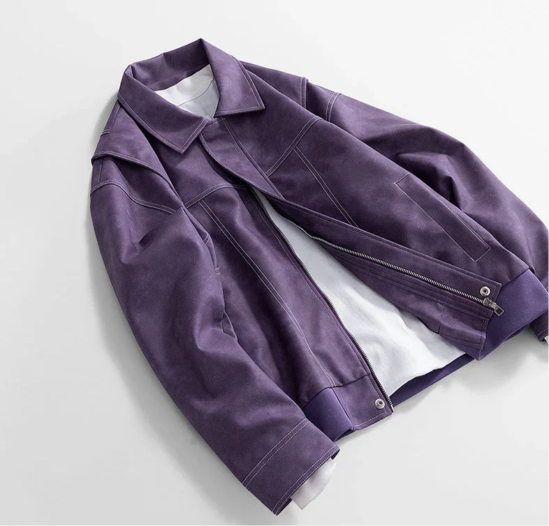 Chaqueta de cuero clásica Hafford