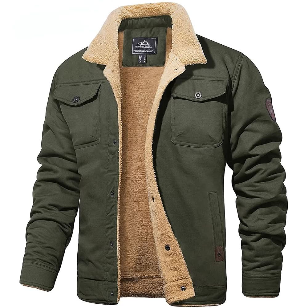 Landon | Blouson aviateur chaud doublé en Sherpa