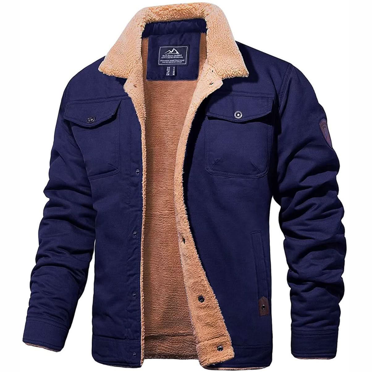 Landon | Blouson aviateur chaud doublé en Sherpa