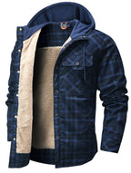 Caleb | Veste à capuche à carreaux robuste