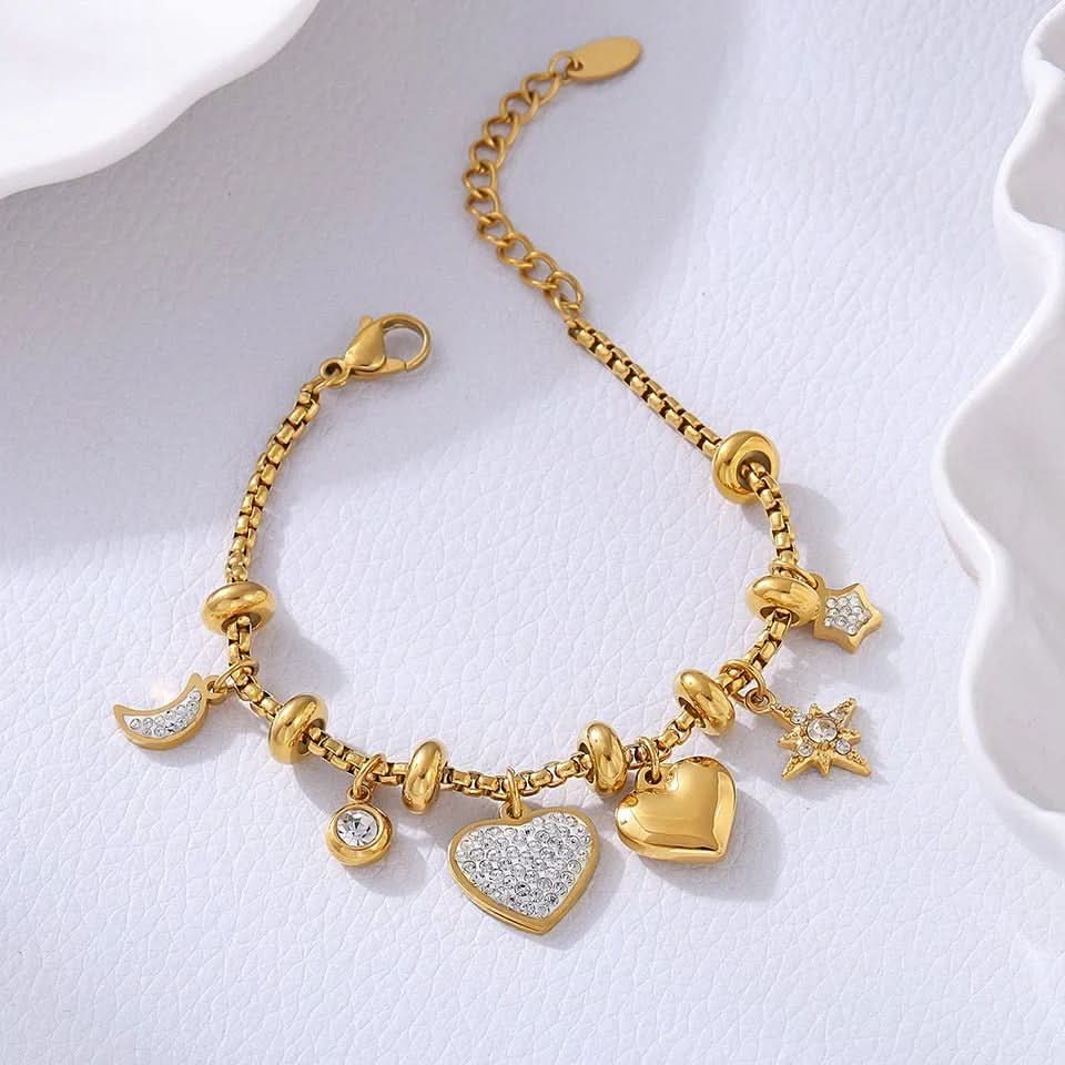 Pulsera de dijes Heartstrings