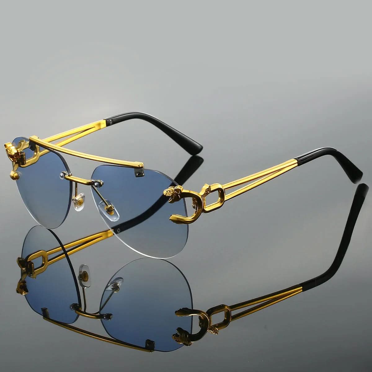 Fiero Gold™ | Panther Aviator Sunglasses | UV400 Gradient
