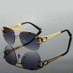 Fiero Gold™ | Panther Aviator Sunglasses | UV400 Gradient