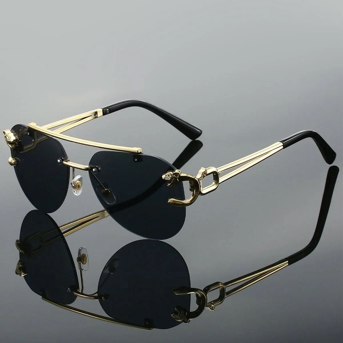 Fiero Gold™ | Panther Aviator Sunglasses | UV400 Gradient