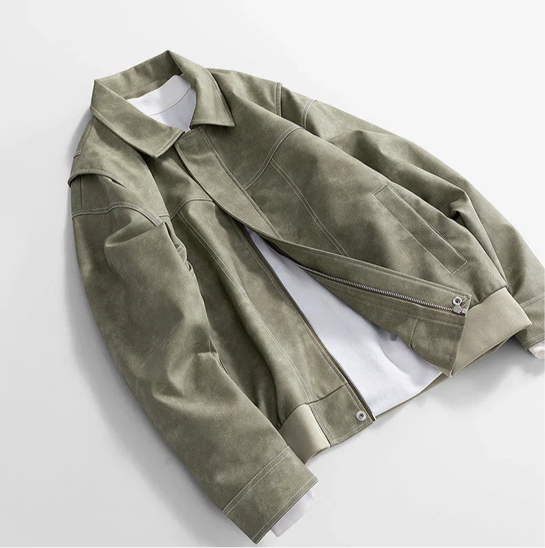 Chaqueta de cuero clásica Hafford
