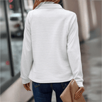 Mara | Pull demi-zip texturé pour le quotidien