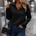 Mara | Pull demi-zip texturé pour le quotidien