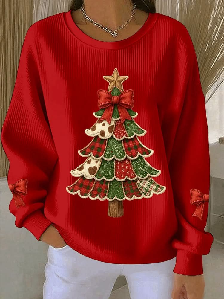 Penelope | Festive Tree Knit Sweater