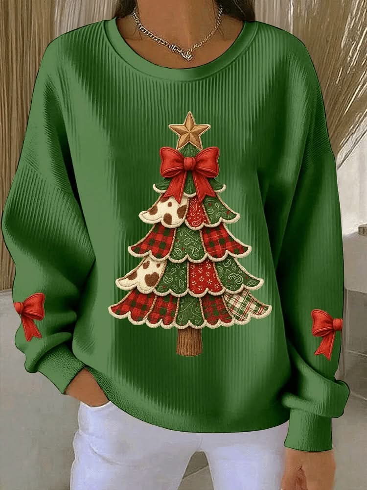 Penelope | Festive Tree Knit Sweater