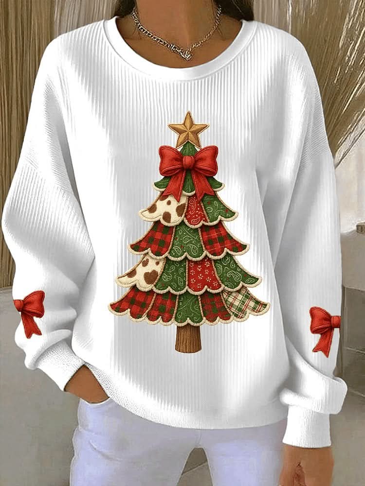 Penelope | Festive Tree Knit Sweater