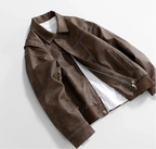 Chaqueta de cuero clásica Hafford