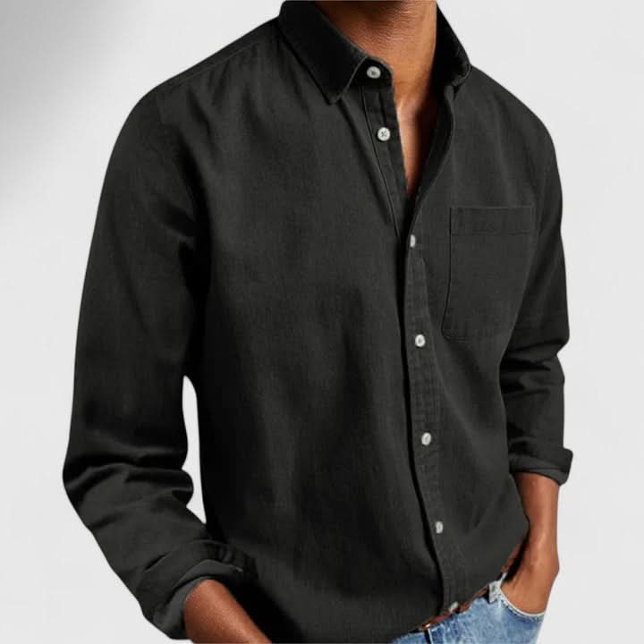 Edward | Camisa Clásica de Manga Larga con Botones
