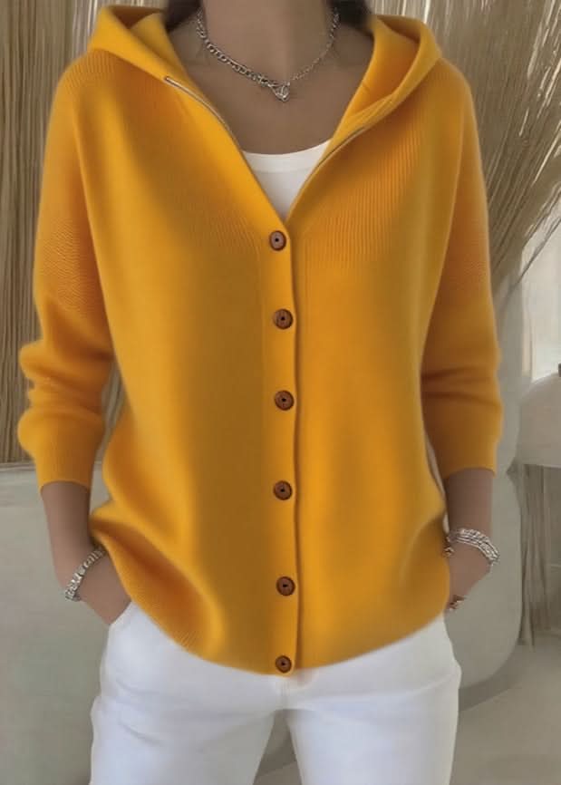 Jessica | Cardigan à capuche boutonnée confortable