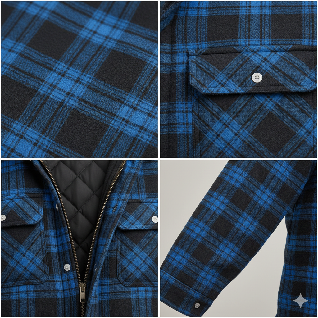 Hudson | Manteau en laine mélangée à carreaux Heritage